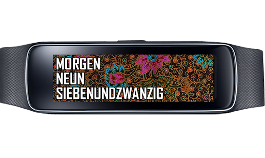 Gearfit TextClock Deutsch Screenshots 1