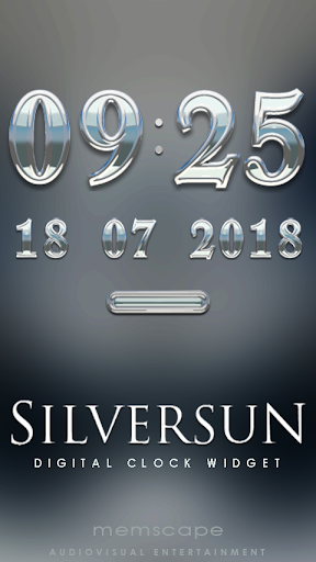 SILVERSUN Digital Clock Widget