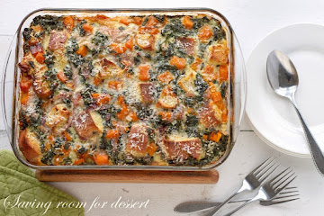 Butternut Squash and Kale Strata