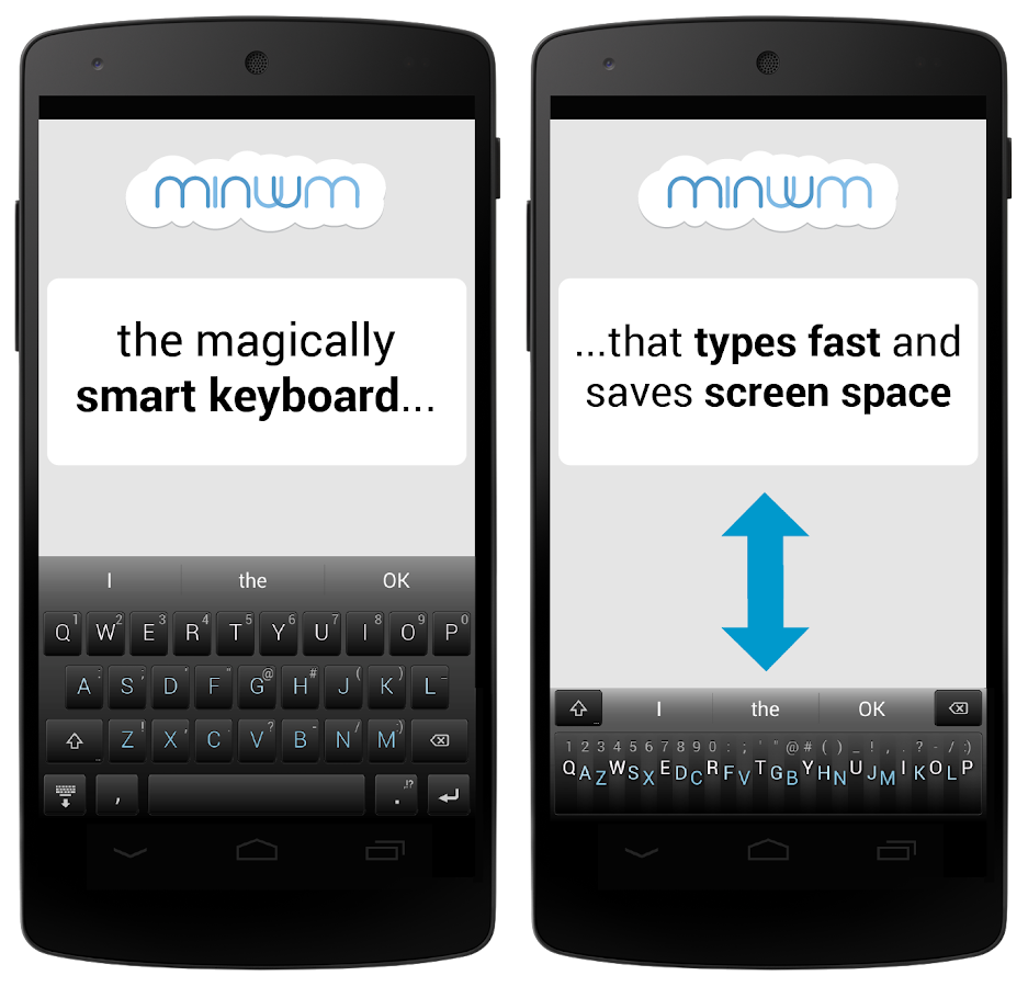 Minuum Keyboard - screenshot