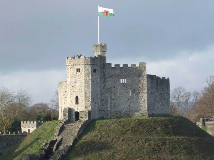 Cardiff Castle in Wales.
