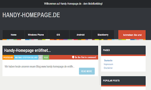 Handy-Homepage.de Screenshots 1