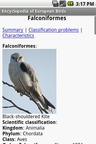 Encyclopedia Of European Birds Screen 2