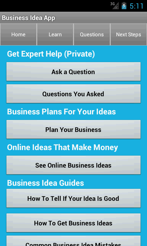    Startup & Business Ideas- screenshot  