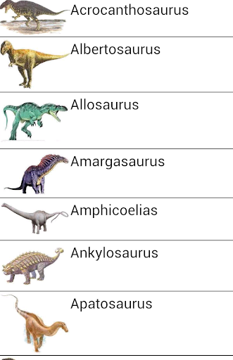 Tipos de dinosaurios