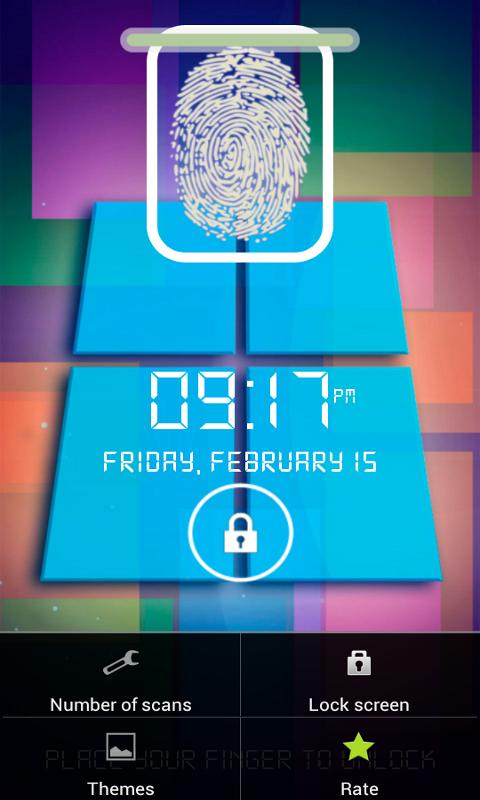 Fingerprint Lock Screen - screenshot