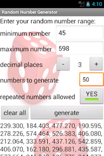 Random Number Generator Screenshots 1