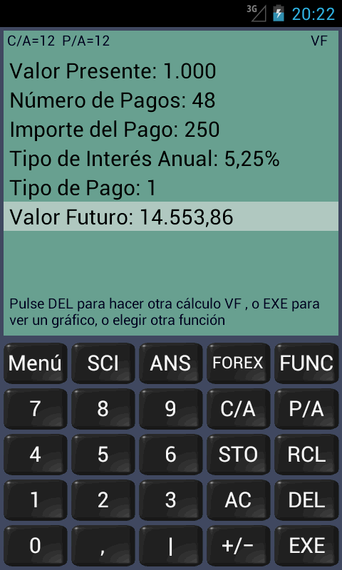 Android application Financial Calculator (FincCalc+) screenshort