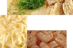 Fresh and Zesty ginger shrimp pizza