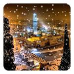 Snow Night City Live Wallpaper Apk
