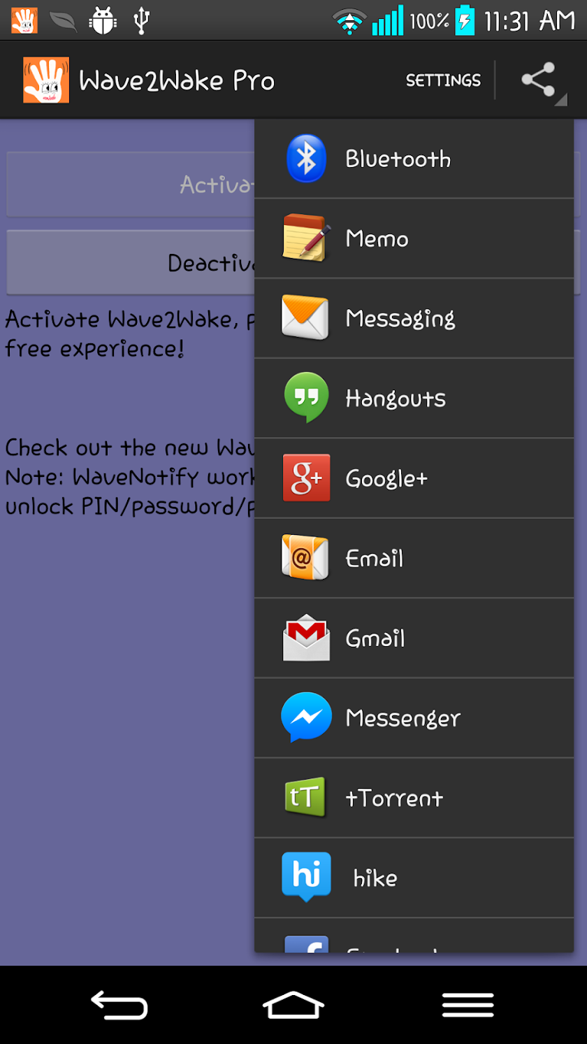 Wave2Wake With WaveNotify Pro Screen 1