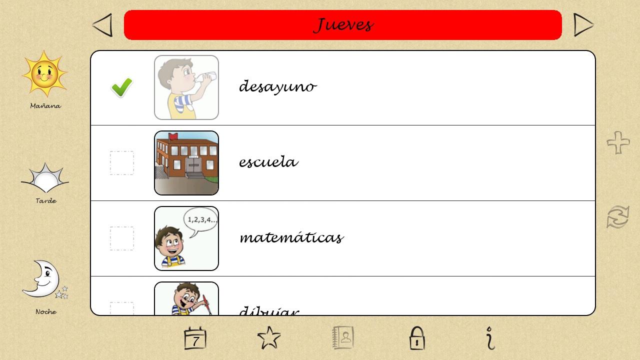 Android application Niki Agenda screenshort