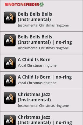 Greatest Christmas Ringtones Screen 2