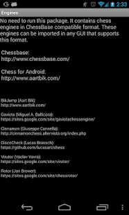 Chess Engines Package