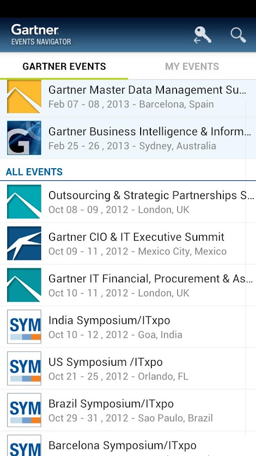 Gartner Events Navigator Android Apps on Google Play