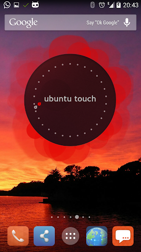 Classic Ubuntu Clock Widget