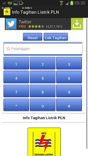 Info Tagihan Listrik PLN