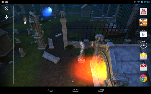 RPG Cemetery Live Wallpaper