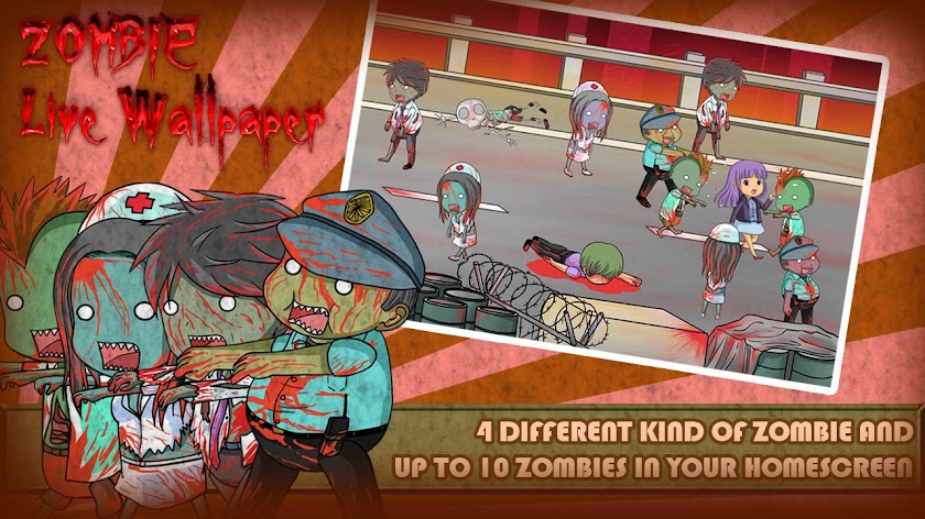 Zombie Live Wallpaper Screen 1