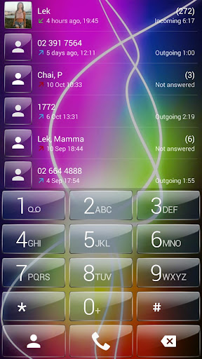 Dialer theme Electric Neon