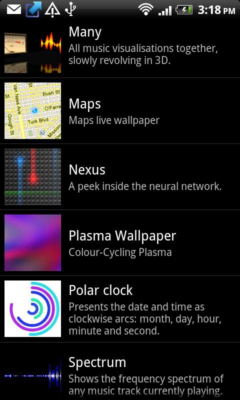 Plasma Live Wallpaper Screen 2