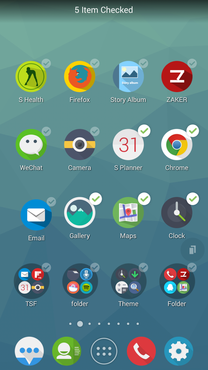 TSF Shell Flat Theme Screen 3