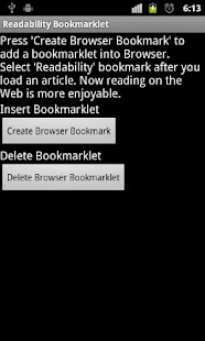 Lastest Readability Bookmarklet APK