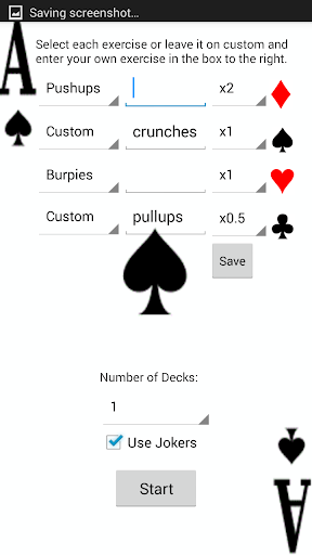 Deck of Cards Workout Free