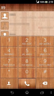 exDialer Lino Wood theme