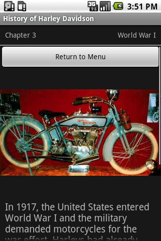 History of Harley Davidson Screen 3
