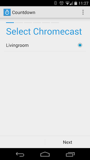 Countdown App Chromecast