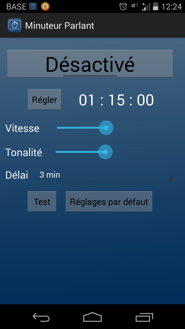 Android application Talking Timer PRO screenshort