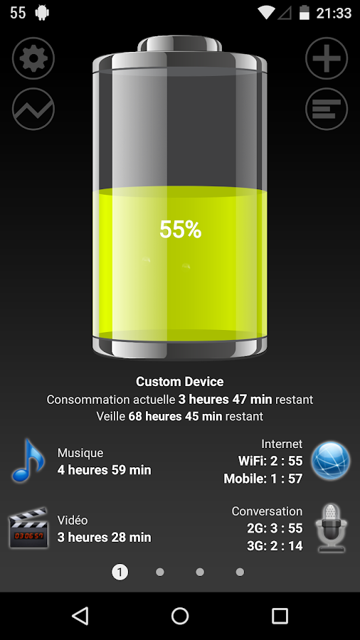   Batterie HD Pro  - Battery – Capture d'écran 