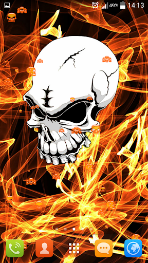 免費下載娛樂APP|Fire Skull Live Wallpaper app開箱文|APP開箱王