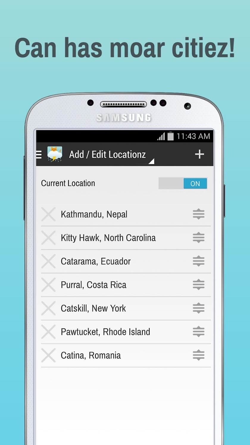 Weather Whiskers App &amp; Widget Screen 3