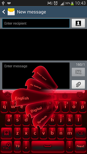 Red Neon Keyboard