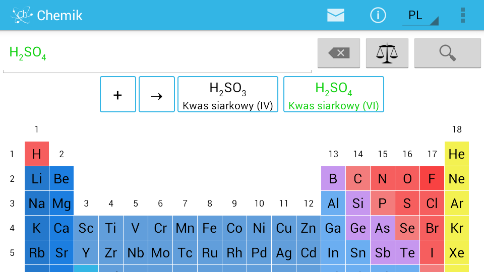 Chemik PRO cool chemistry tool - screenshot