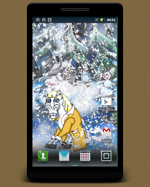Android application Winter Horse Live Wallpaper screenshort