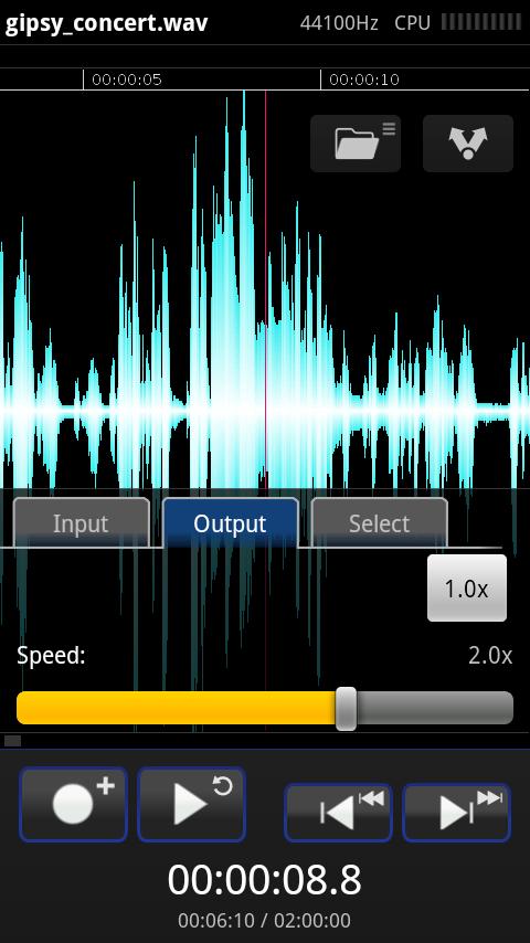 TapeMachine Recorder Screen 2