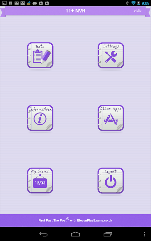 Android application 11+ Non Verbal Reasoning screenshort
