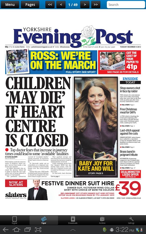Yorkshire Evening Post Paper Android Apps on Google Play