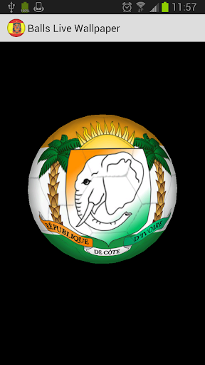 3D Ball Ivory Coast LWP