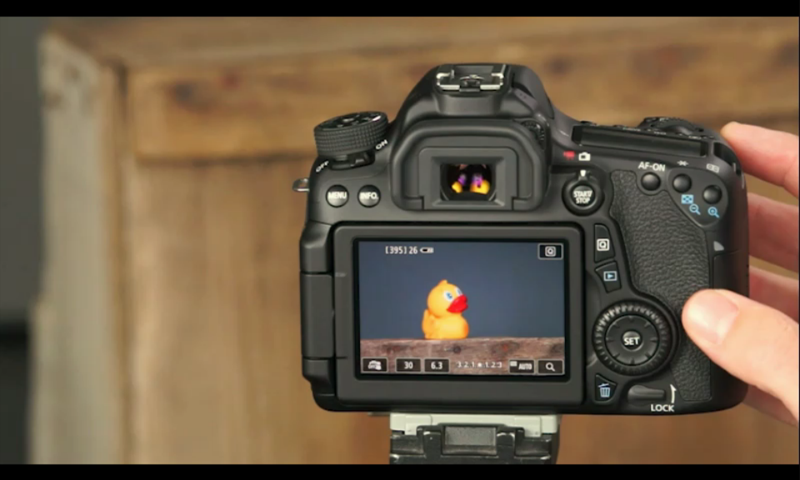 Guide to Canon 70D Screen 3