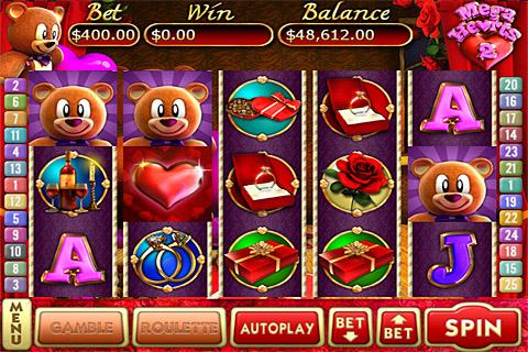 Android application Mega Hearts 2 Slots screenshort