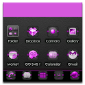 GO Launcher EX pink Stripes logo