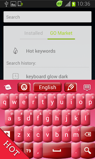 Pink Keyboard Hearts Glow