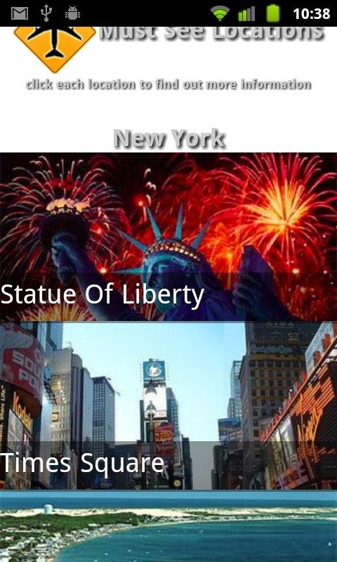 USA Travel Guide Screen 2