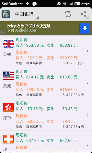 【免費財經App】外汇牌价-APP點子