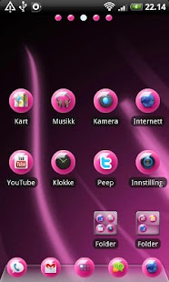 Sphere Pink GO Launcher Theme