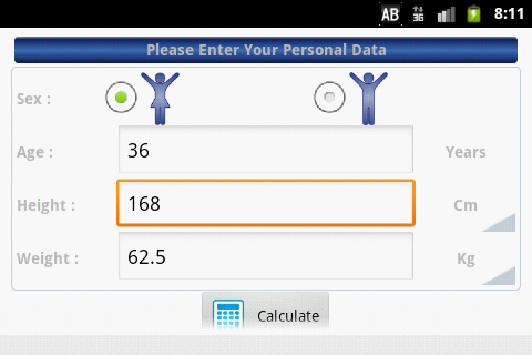 My Weight Loss Manager Screen 2